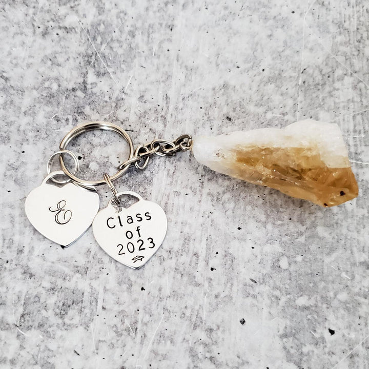 Class of 2023 Personalized Crystal Keychain Salt and Sparkle