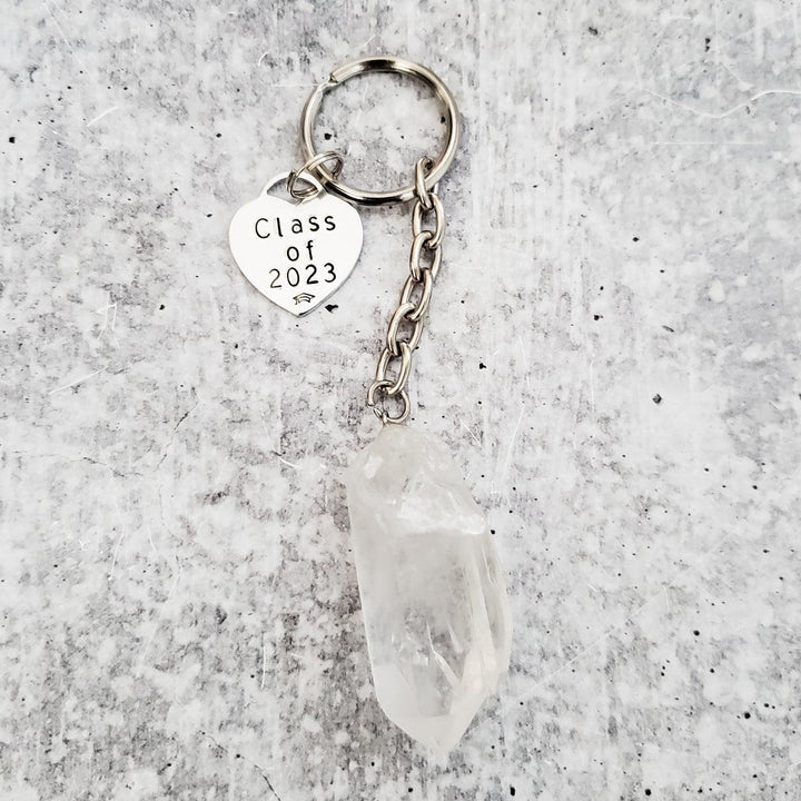 Class of 2023 Personalized Crystal Keychain Salt and Sparkle