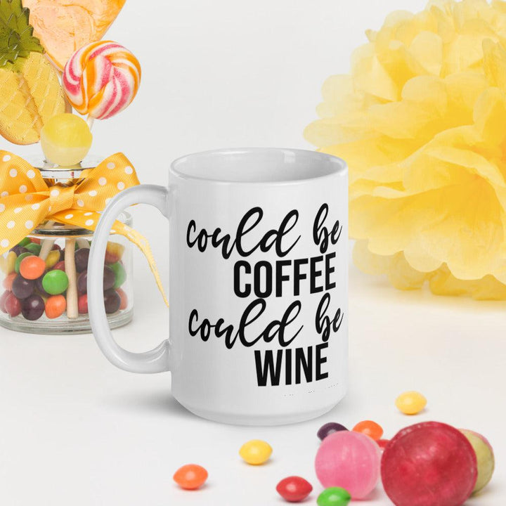 Could Be Coffee Could Be Wine Ceramic Mug Salt and Sparkle