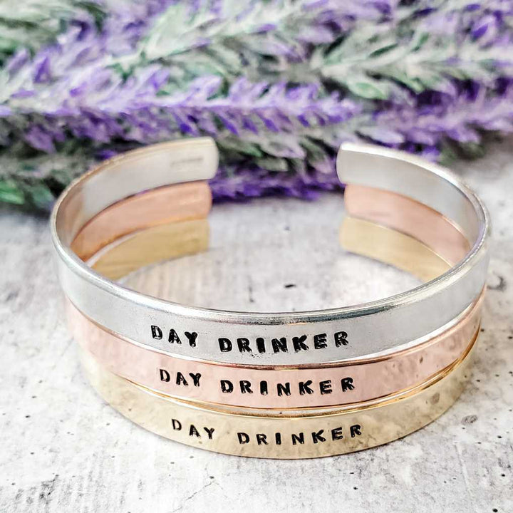 DAY DRINKER Stacking Cuff Bracelet Salt and Sparkle