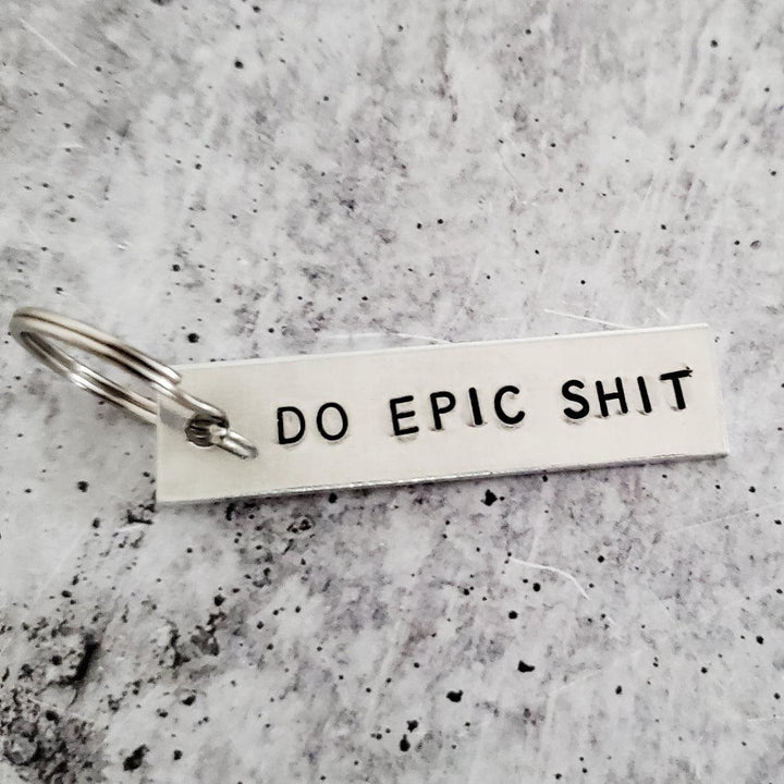 DO EPIC SHIT Bar Keychain Salt and Sparkle