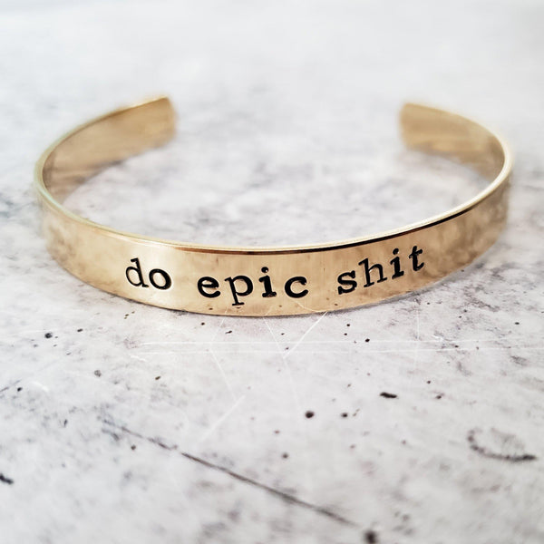 DO EPIC SHIT Stacking Cuff Bracelet Salt and Sparkle