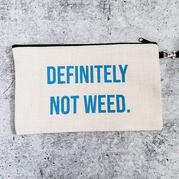 Definitely Not Weed Cosmetic Case Salt and Sparkle