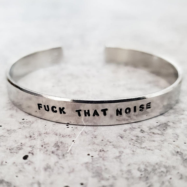 FUCK THAT NOISE Stacking Cuff Bracelet Salt and Sparkle