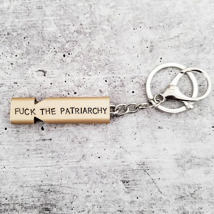 Fuck the Patriarchy Rape Whistle Salt and Sparkle