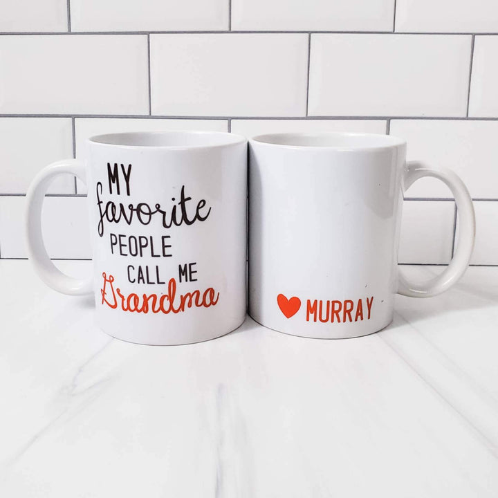 GRANDMA AND GRANDPA Personalized Coffee Mugs Salt and Sparkle