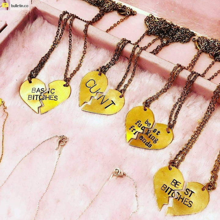 IFLY Broken Heart Friendship Necklaces Salt and Sparkle