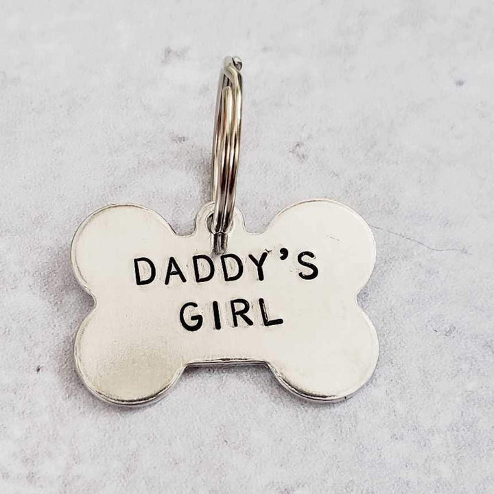 MAMA'S BOY / DADDY'S GIRL Bone-Shaped Pet Tag Salt and Sparkle