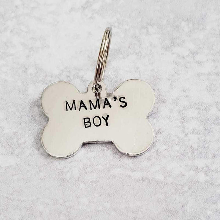 MAMA'S BOY / DADDY'S GIRL Bone-Shaped Pet Tag Salt and Sparkle