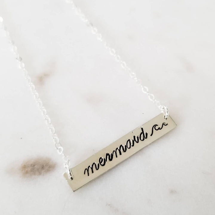 MERMAID Bar Necklace Salt and Sparkle