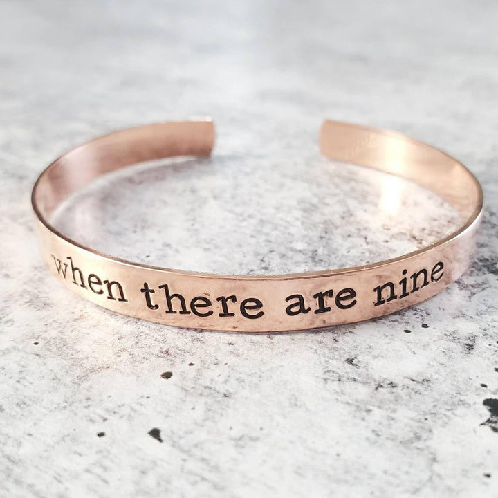 MIND YOUR OWN FUCKING UTERUS Stacking Cuff Bracelet Salt and Sparkle