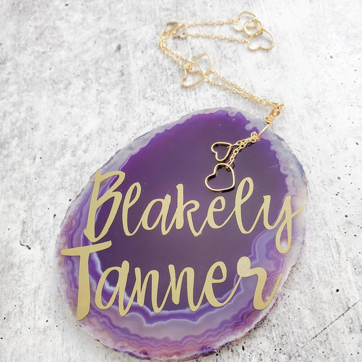 Personalized Baby Name Agate Nursery Decor Salt and Sparkle