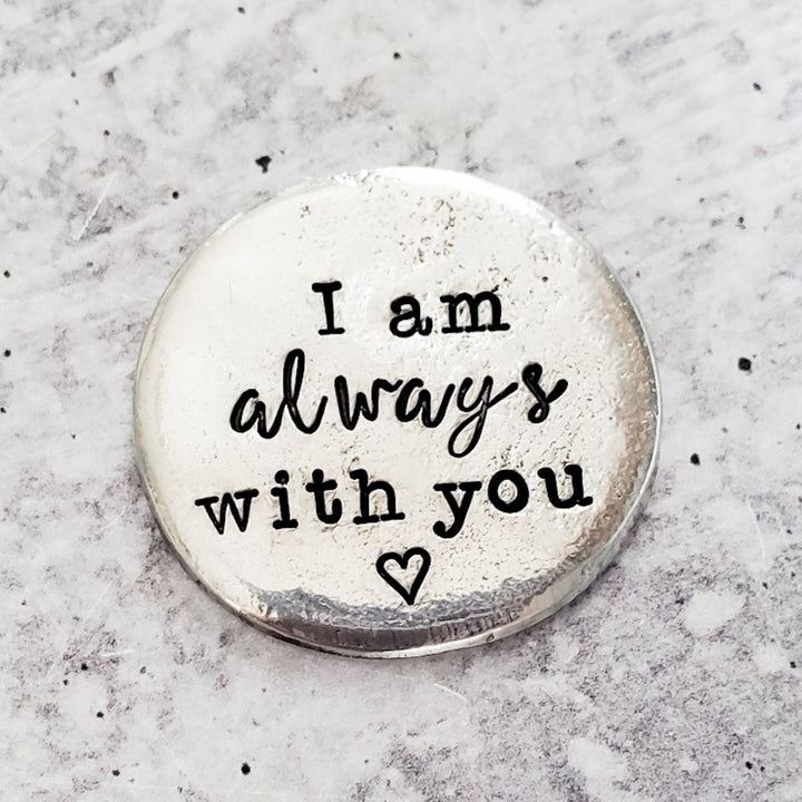 Personalized Worry Stone Good Luck Charm Salt and Sparkle