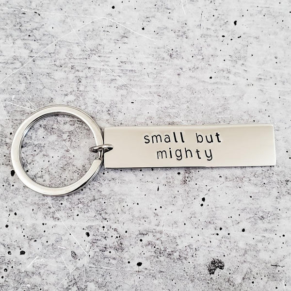 SMALL BUT MIGHTY Bar Keychain Salt and Sparkle