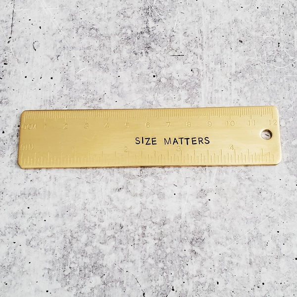 Size Matters Ruler Salt and Sparkle