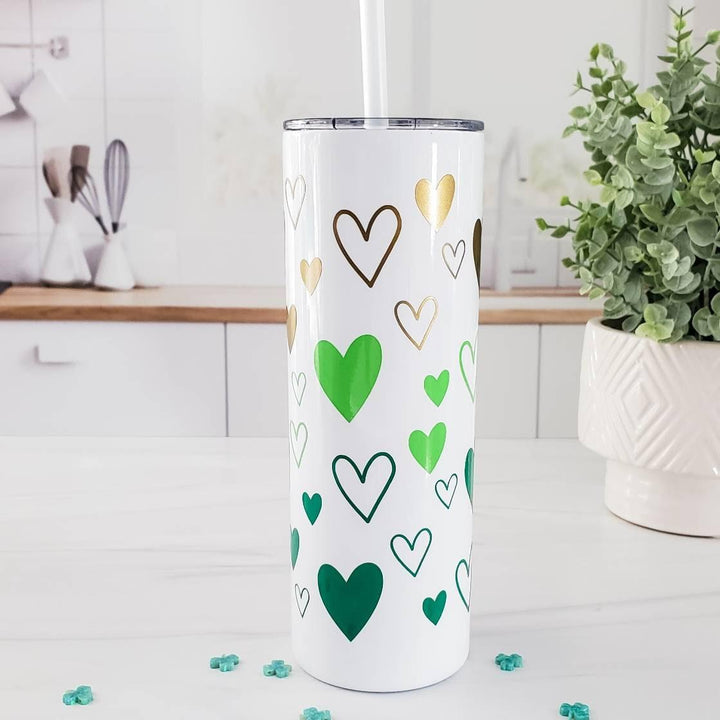 St. Patrick's Day Green Ombre Tumbler Salt and Sparkle