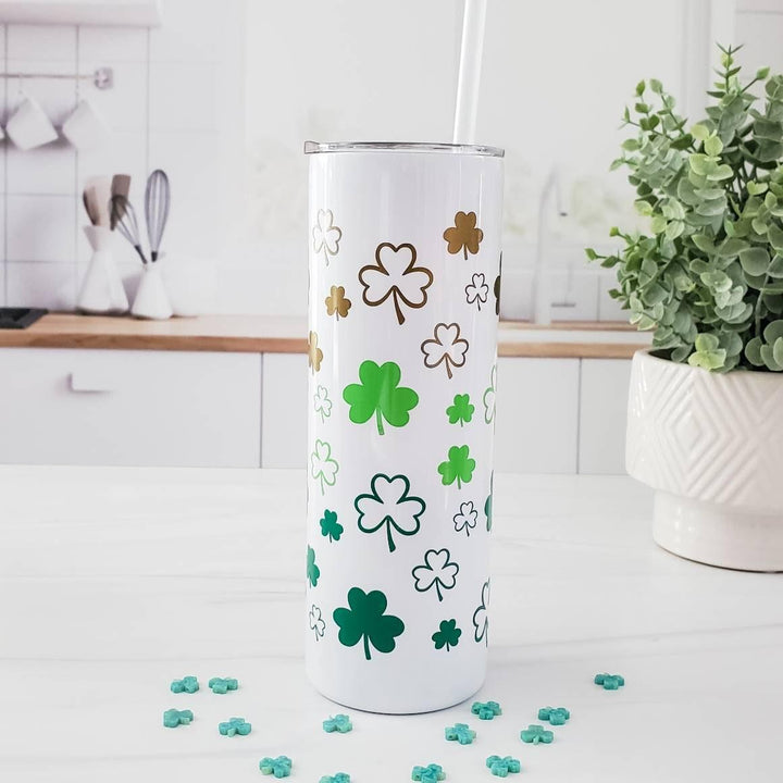 St. Patrick's Day Green Ombre Tumbler Salt and Sparkle