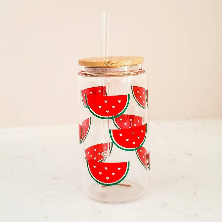 Summer Fruit Beer Can Glass Salt and Sparkle