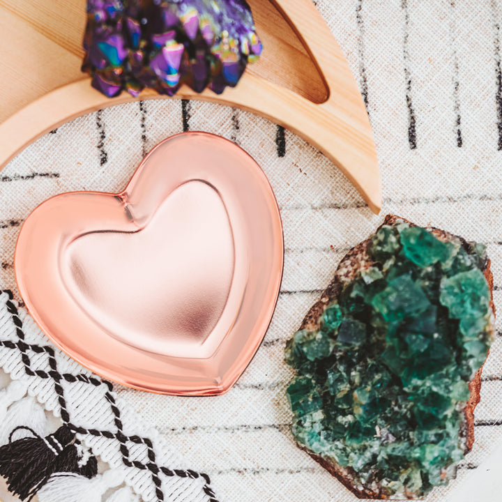 The Best is Yet to Come Heart-Shaped Engagement Ring Dish Salt and Sparkle