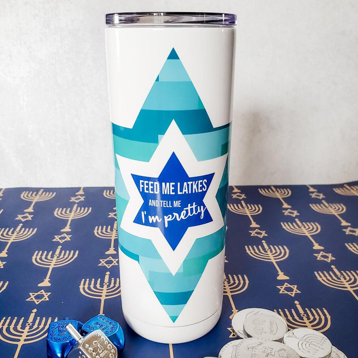 This is how we Jew it Funny Hanukkah Wine Tumbler Salt and Sparkle