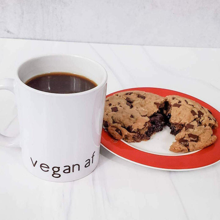 VEGAN AF Ceramic Coffee Mug Salt and Sparkle