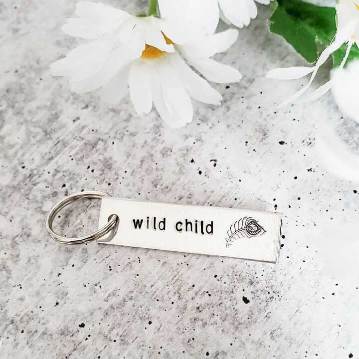 WILD CHILD Bar Keychain Salt and Sparkle