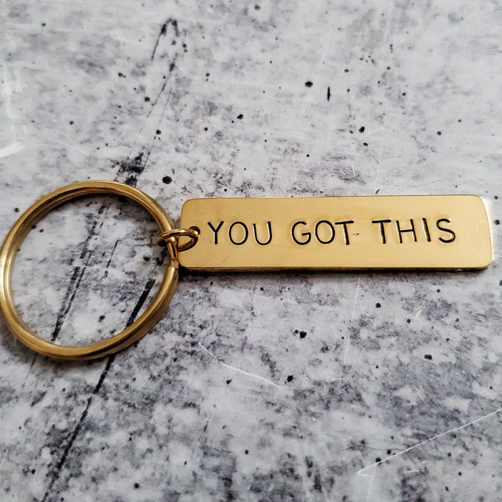 YOU GOT THIS Bar Keychain Salt and Sparkle